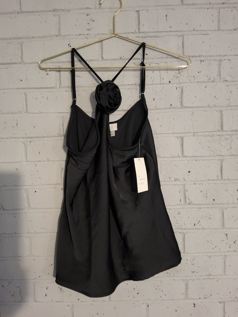 a new day Satin Cami with Rosette Detail